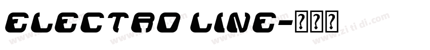 ELECTRO LINE字体转换